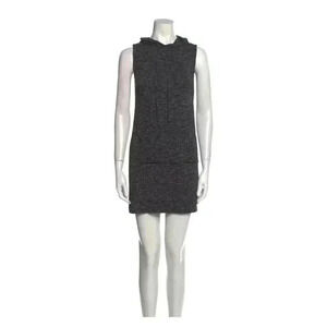 Antistar Hooded Dress Black with white stripes Size S